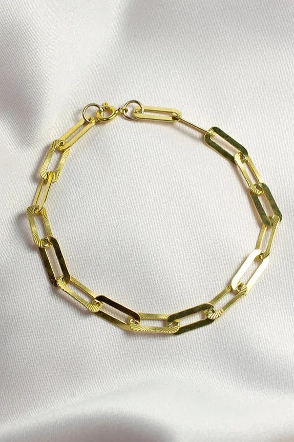 George — Gold chain bracelet product view 1