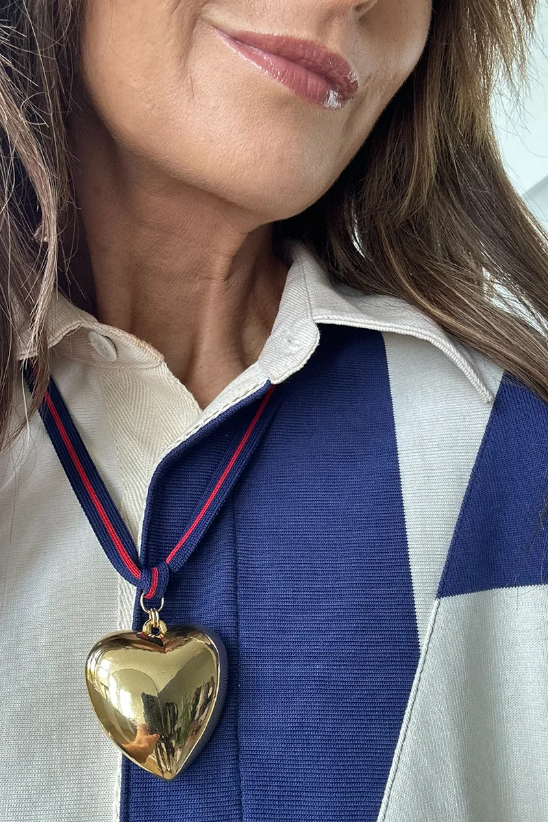Carolines Style Heart Gold — Cord Necklace product view 4