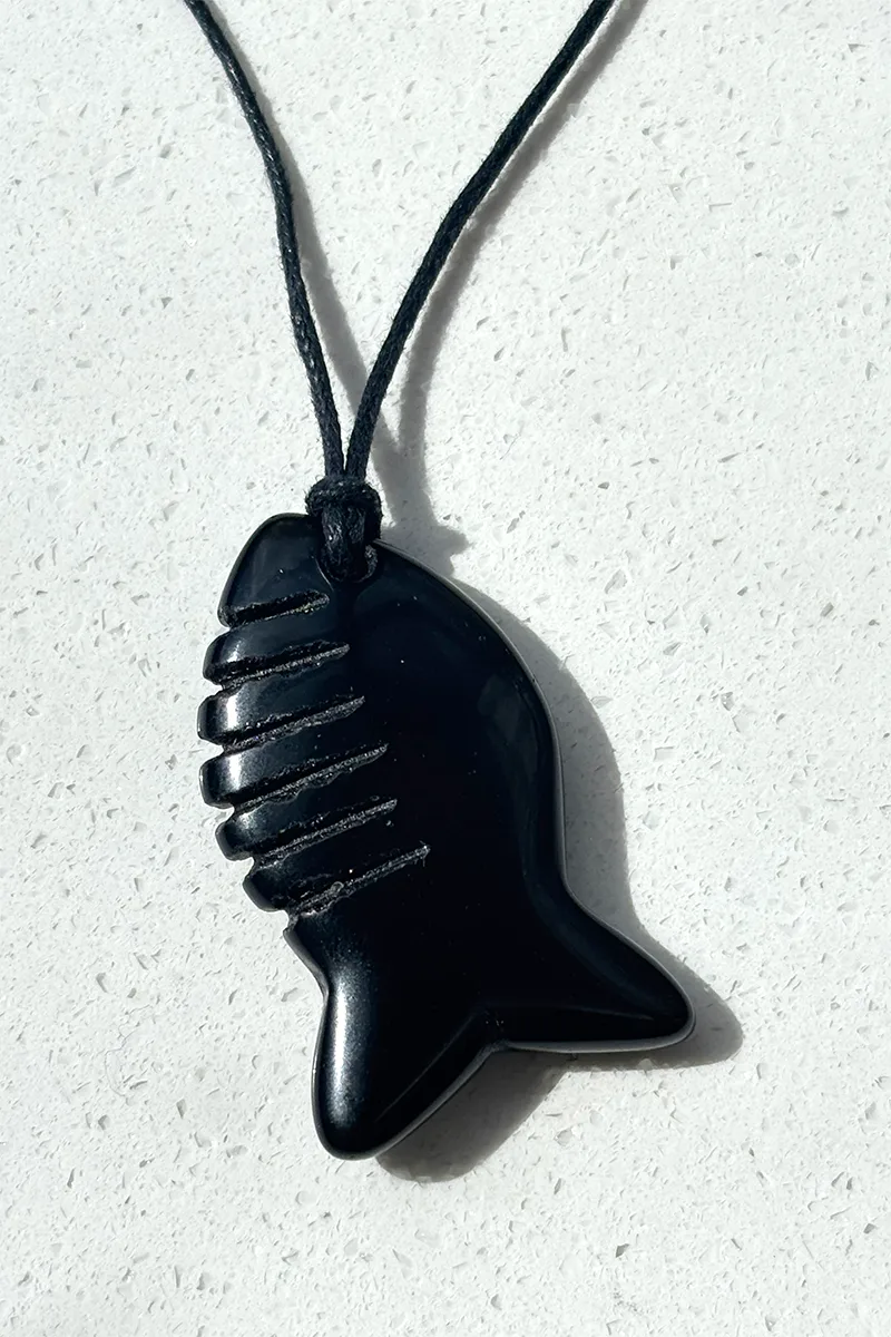 Ocean Comb — Cord Necklace product view 1