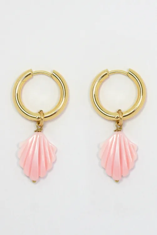 Conch Shell — Gold earrings product view 1