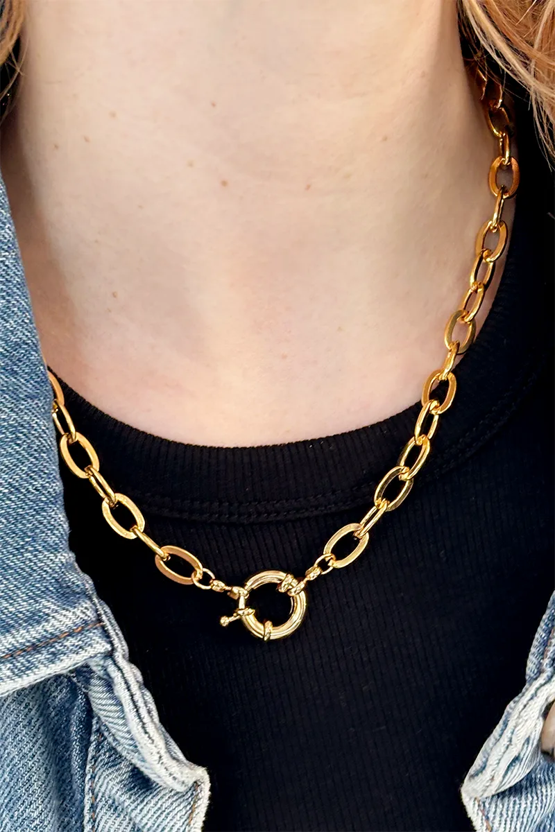 Golden Hour - Chunky — Gold chain bracelet product view 1