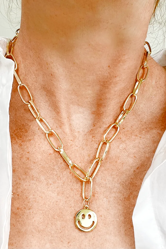 You'Re Smiling — Gold Necklace Chain product view 3