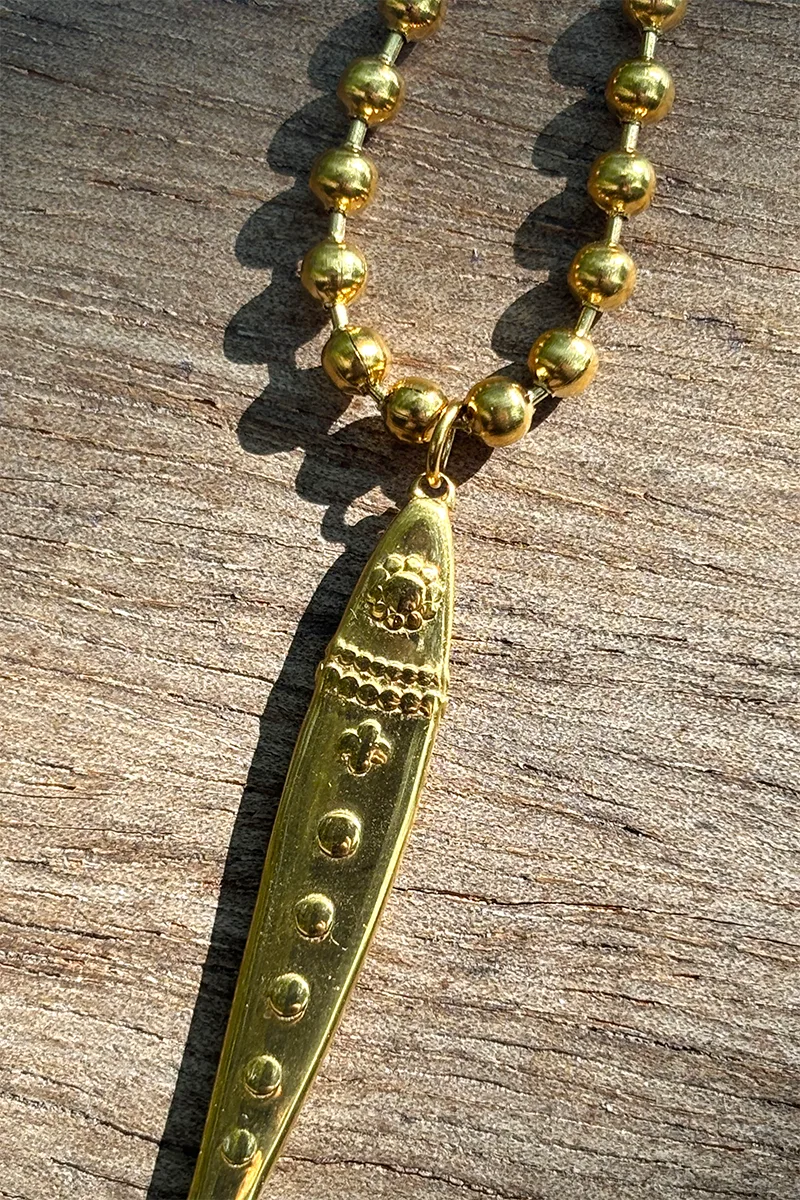 Big Fish — Gold Necklace Chain product view 2
