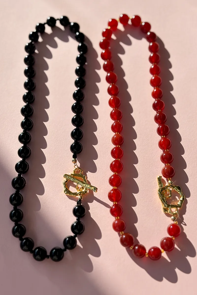 Fisher - Onyx — Beaded Necklace product view 5