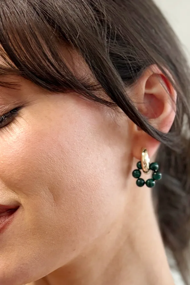 Aletta — Gold hoop earrings product view 2