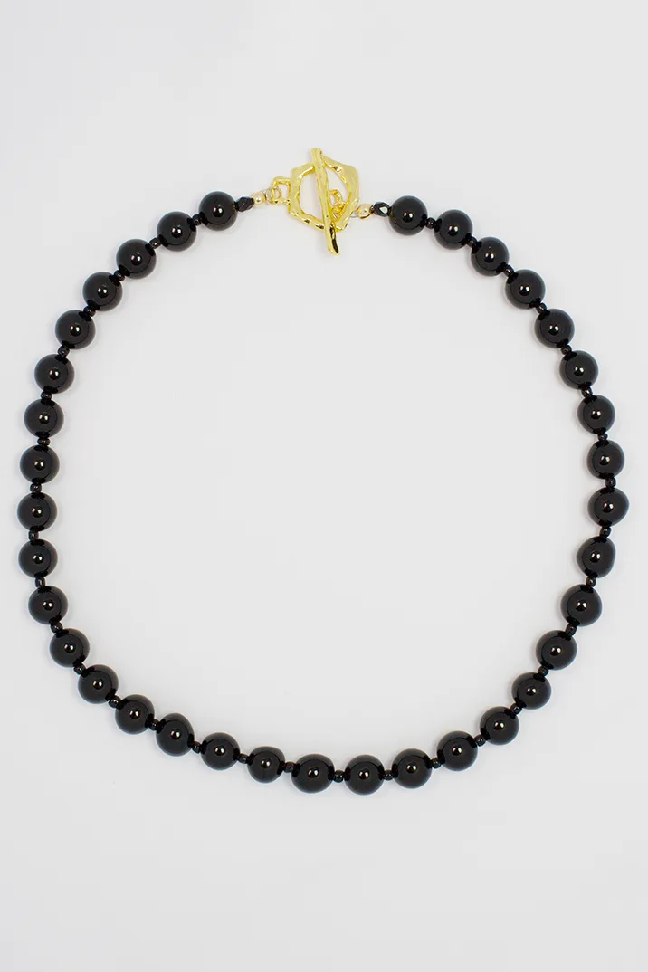 Fisher - Onyx — Beaded Necklace product view 3