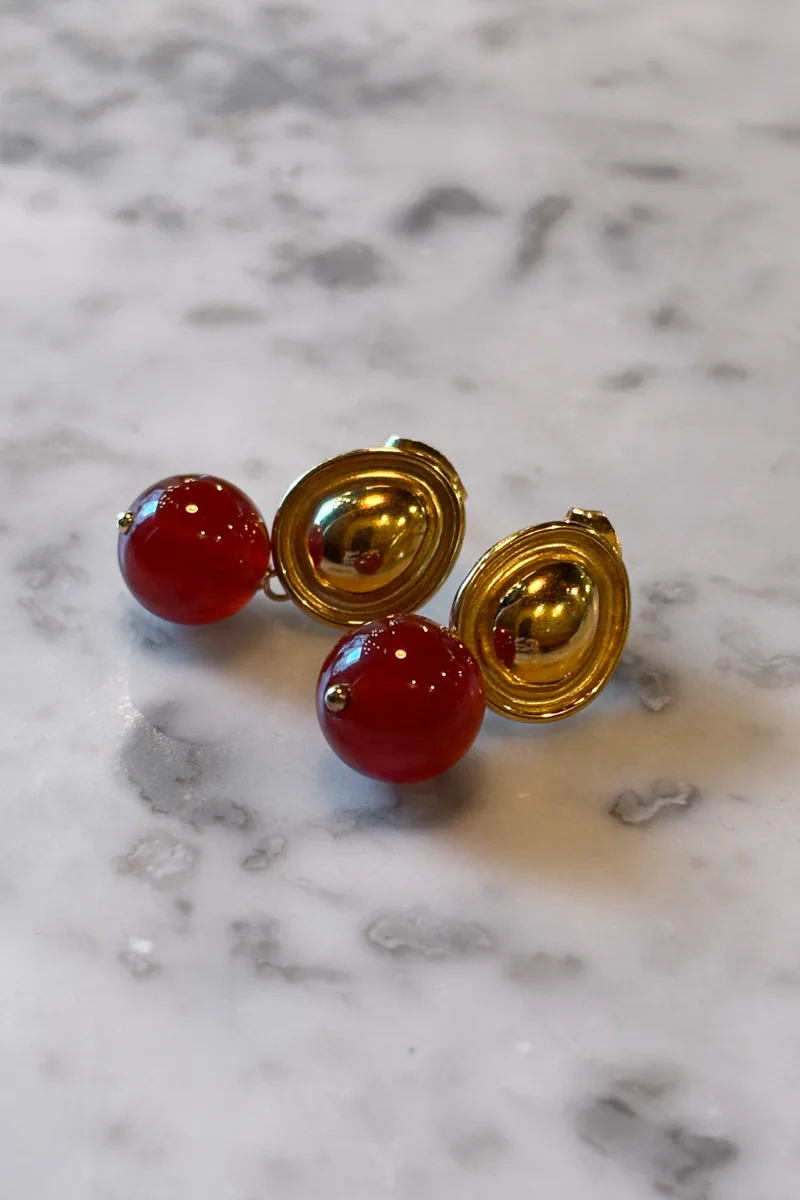 Fisher Drops — Gold Earrings Stud Drop product view 4