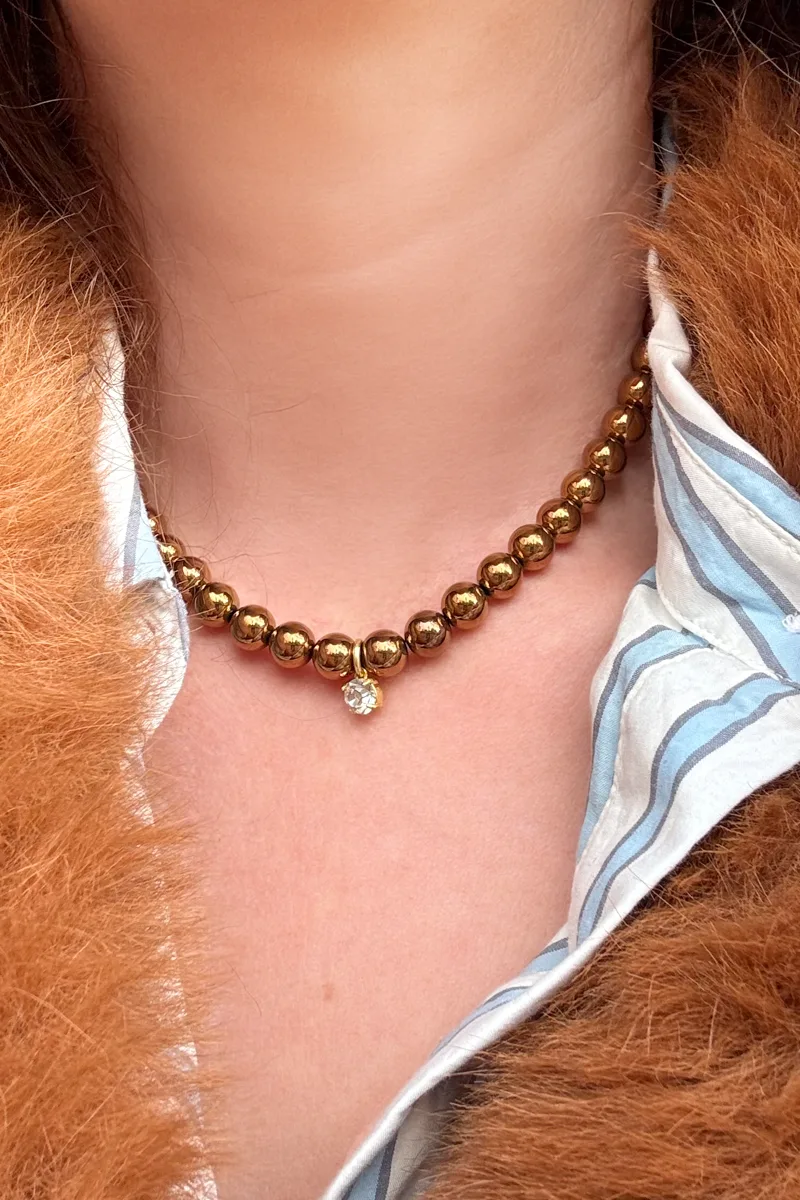 Luba - Decorative — Beaded Necklace product view 3