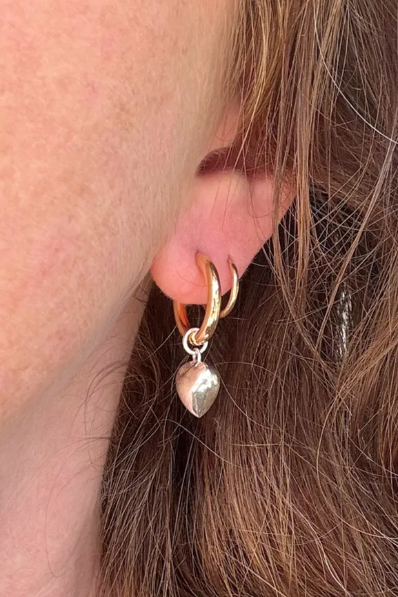 Aubrey — Gold hoop earrings product view 4