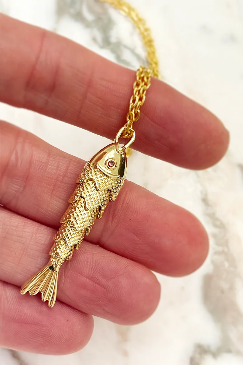 Fresh Fish — Gold Necklace Chain product view 3