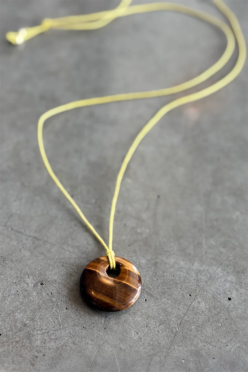 Hope - Tiger'S Eye — Cord Necklace product view 3