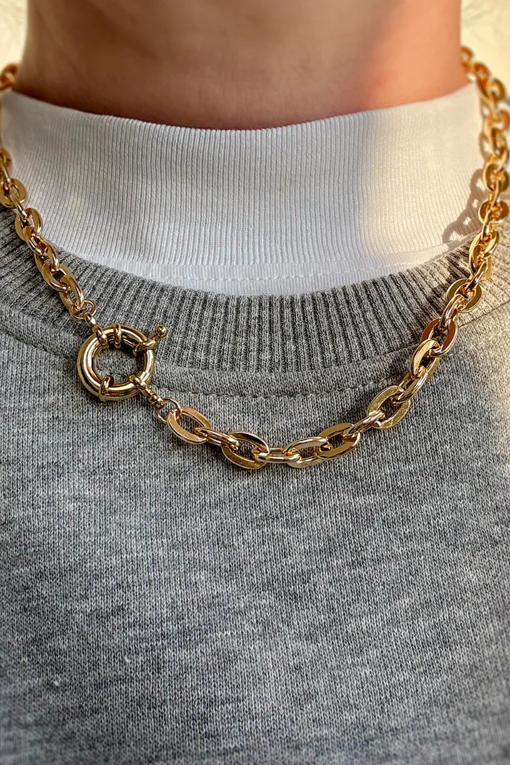 Golden Hour - Chunky — Gold chain bracelet product view 2