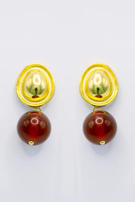 Fisher Drops — Gold Earrings Stud Drop product view 1