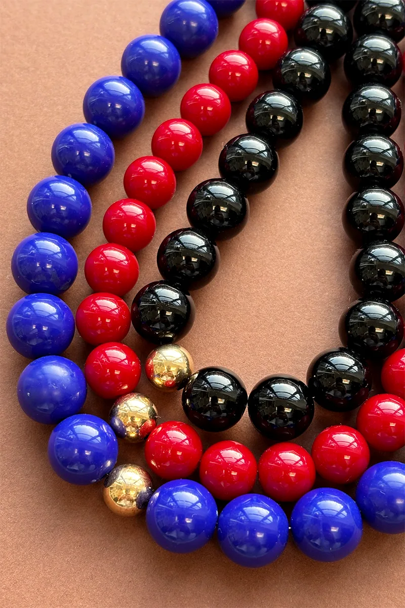 Harper - Red — Beaded Necklace product view 4