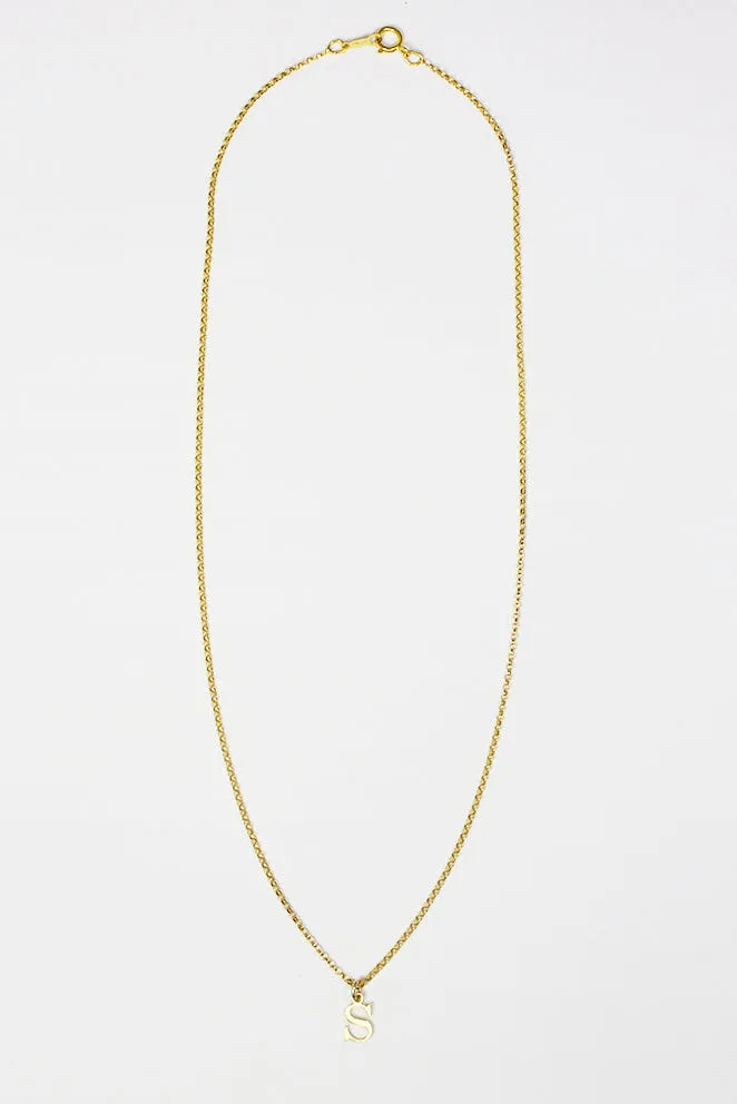 Say My Name Necklace - Gold — Silver Chain Necklace product view 3