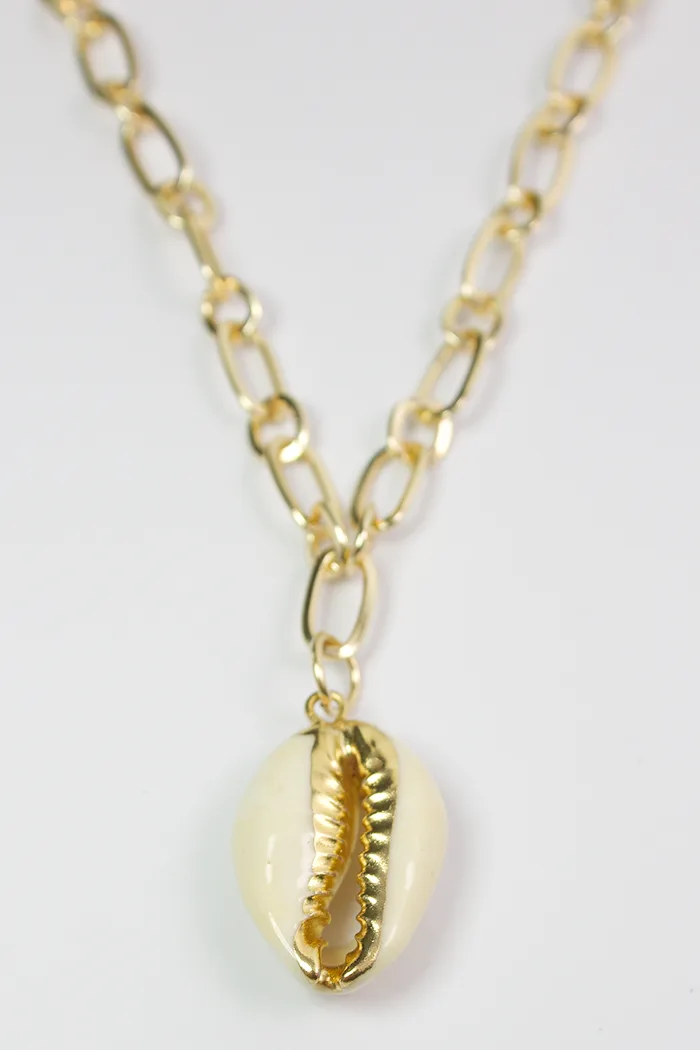 Cowrie — Gold Necklace Chain product view 1