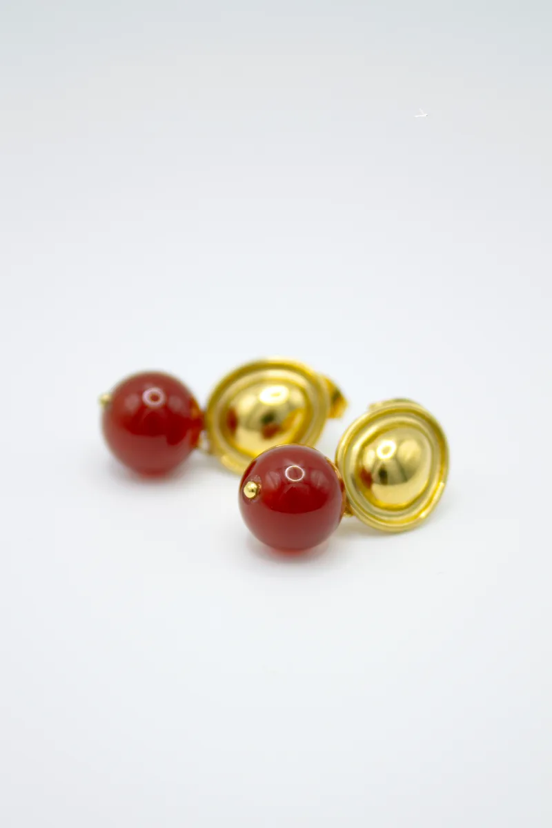 Fisher Drops — Gold Earrings Stud Drop product view 2