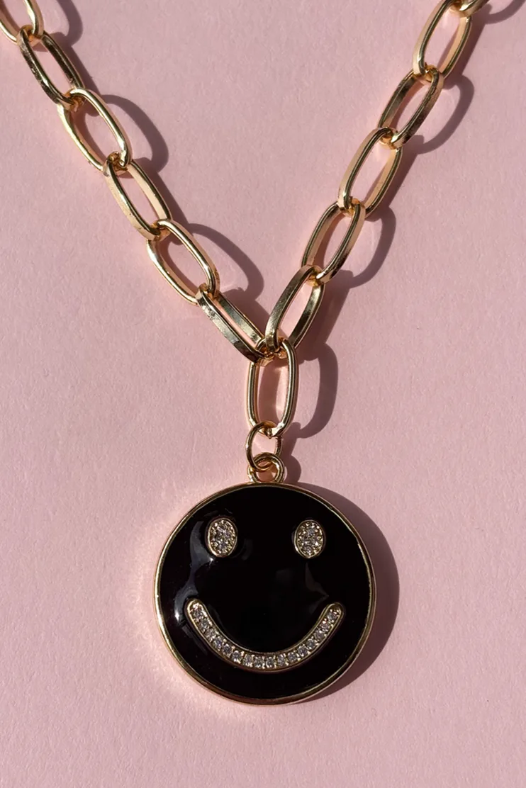 Strong & Smiling — Gold Necklace Chain product view 2