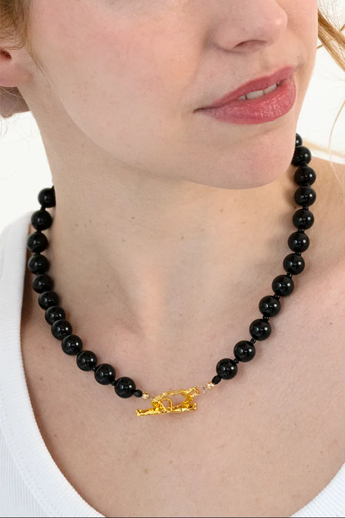 Fisher - Onyx — Beaded Necklace product view 2