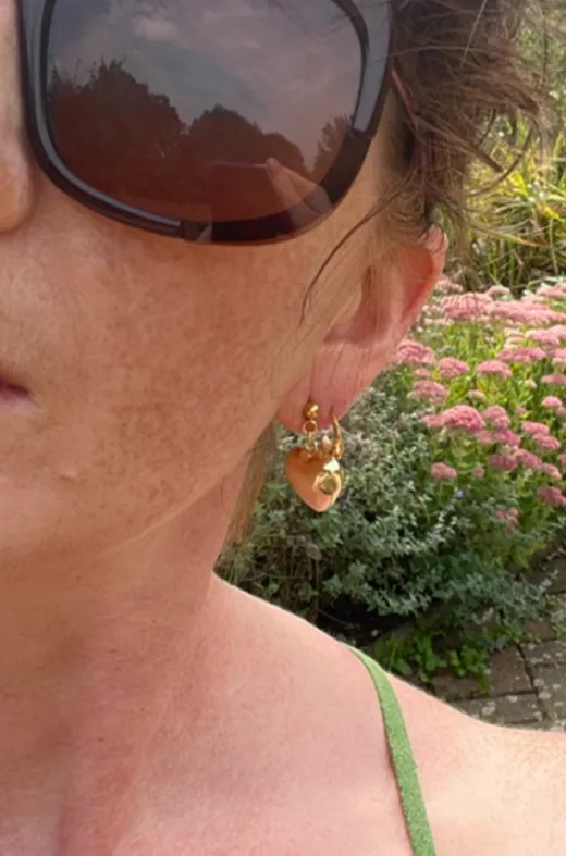 Gigi — Gold Earrings Stud Drop product view 4