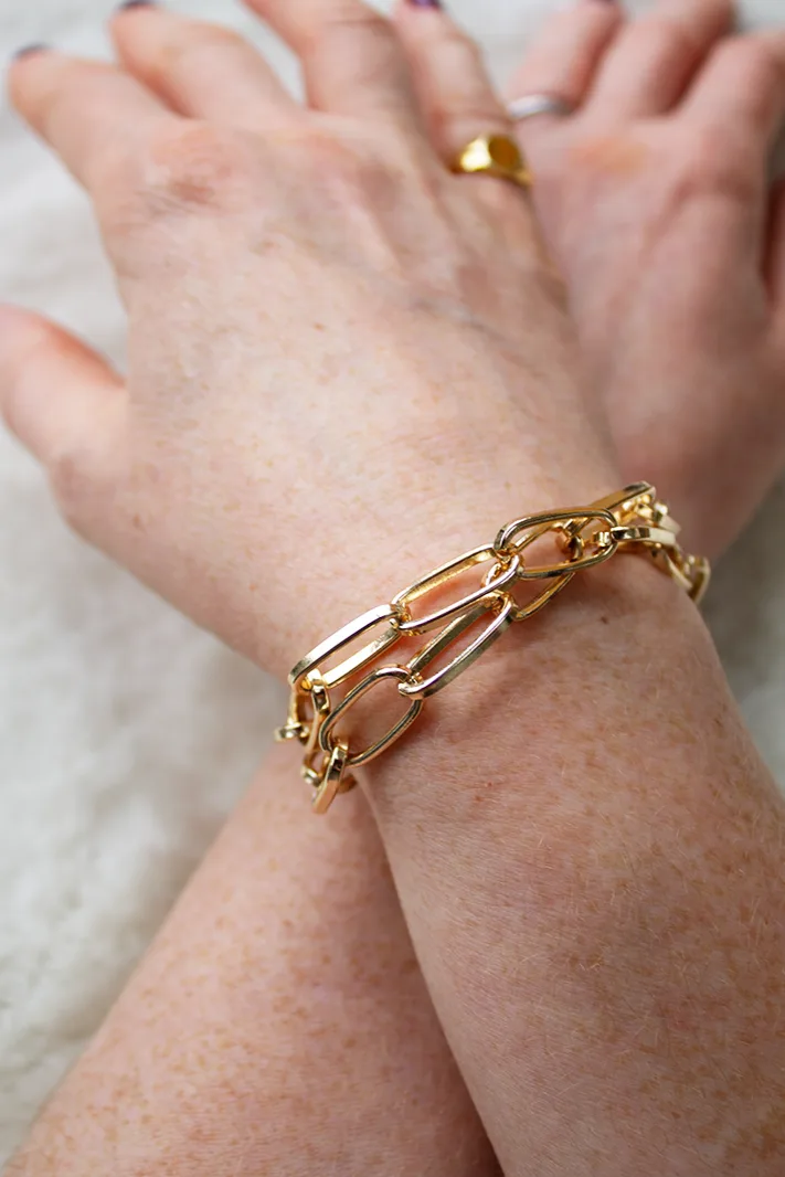Ezra — Chain Bracelet Gold product view 2
