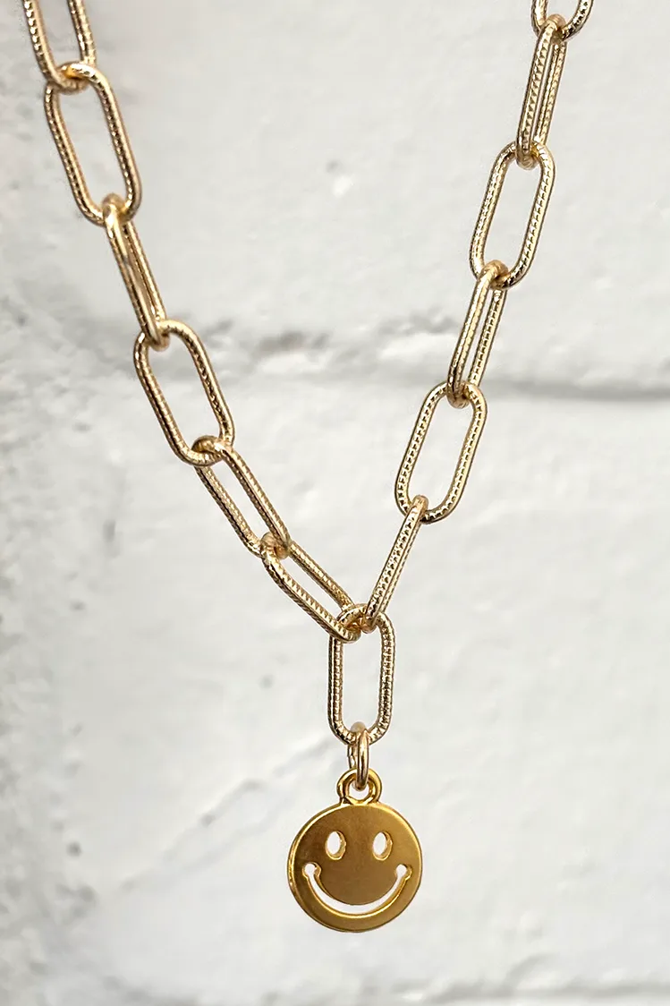 Smile Yourself Happy — Gold Necklace Chain product view 1