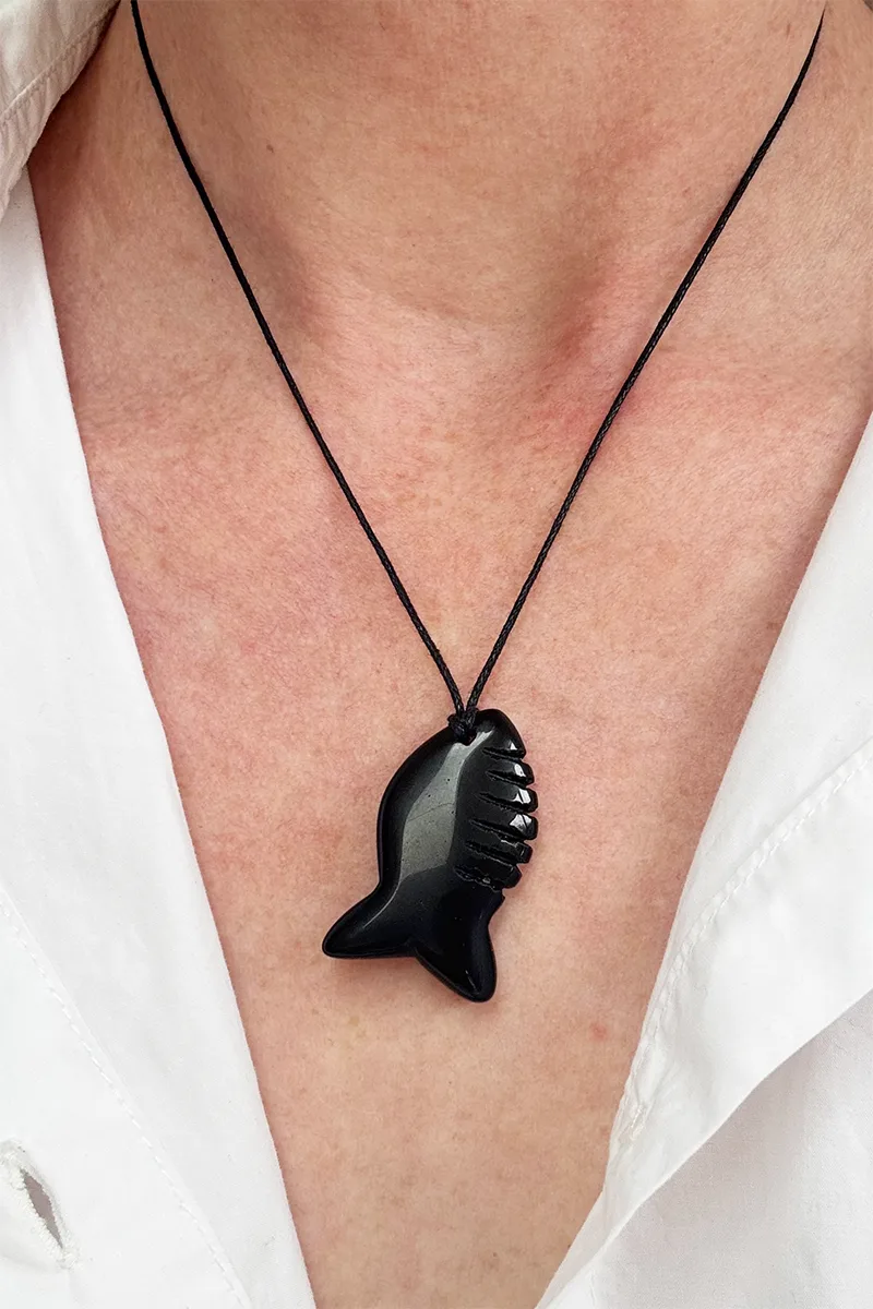 Ocean Comb — Cord Necklace product view 2